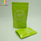 Biodegradable plastic tea powder coffee packaging bag stand up zipper bag