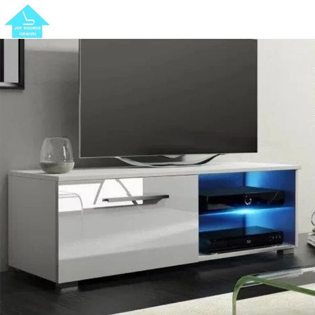 Glass Mirror Fancy Design Tv Table Stand Cover