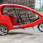 JOBO 48V 1KW Velo Taxi Adult 3 Wheel Tricycle Electric Pedicab