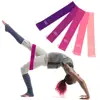 Custom purple hip circle glute strength exercise pink resistance band