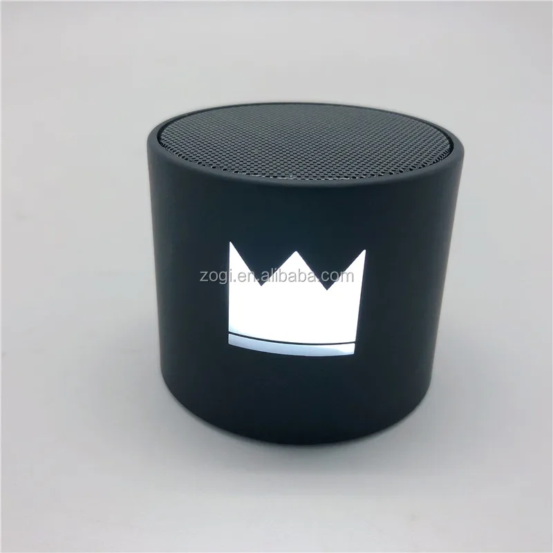 ZOGI super mini ABS 3W LED light up logo wireless speaker with customized LED logo - ANKUX.COM
