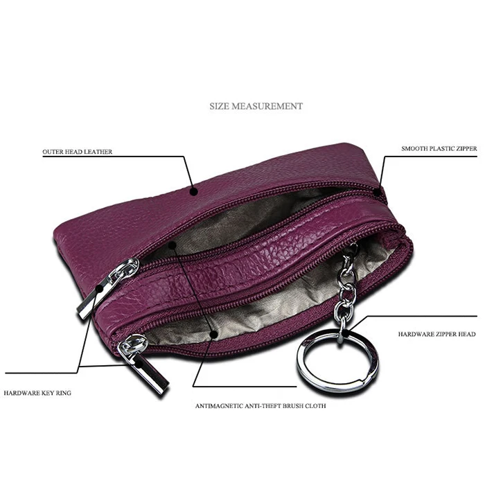 rfid pu leather mens slim credit card holder wallet,key chain