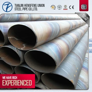 large diameter and thick wall spiral welded steel pipes with oil