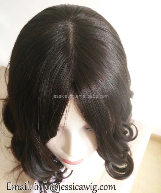 wholesale dark brown hair brazilian european kosher wig