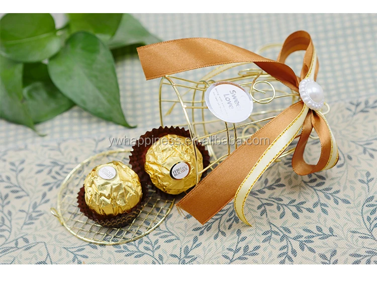 of  wedding baby metal candy boxes      thank you for visting