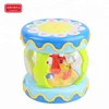Merry go round sound song hand toy drum musical instrument with light