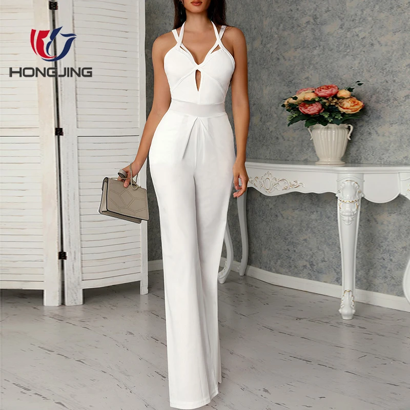 womens white wedding jumpsuit