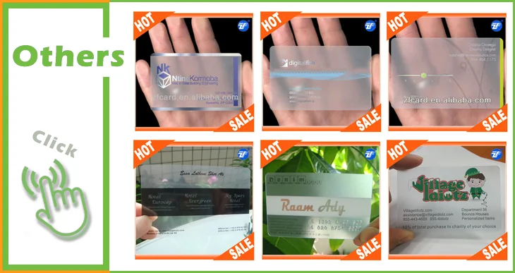 printing inkjet printable transparent pvc card of membership