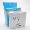3 Outlet Power Surge Protector Wall Tap with 2 USB Ports and Phone Holder