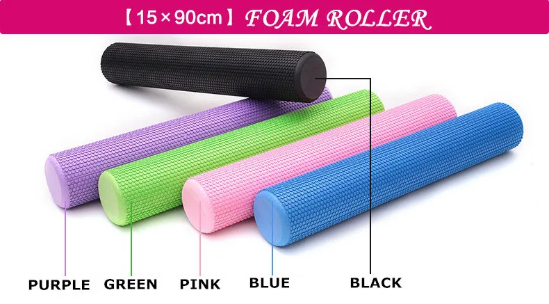 Yoga Blocks EVA Foam Yoga Roller With Massage Floating Point Gym Fitness Equipment 9015cm