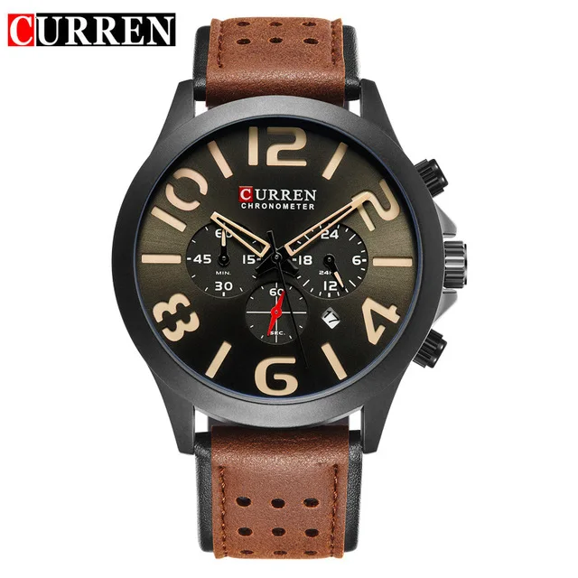 CURREN 8244 Men Watches Quartz Luxury Brand Military Sport Wristwatch Leather Strap Relogio Masculino
CURREN 8244 Men Watches Quartz Luxury Brand Military Sport Wristwatch Leather Strap Relogio Masculino
