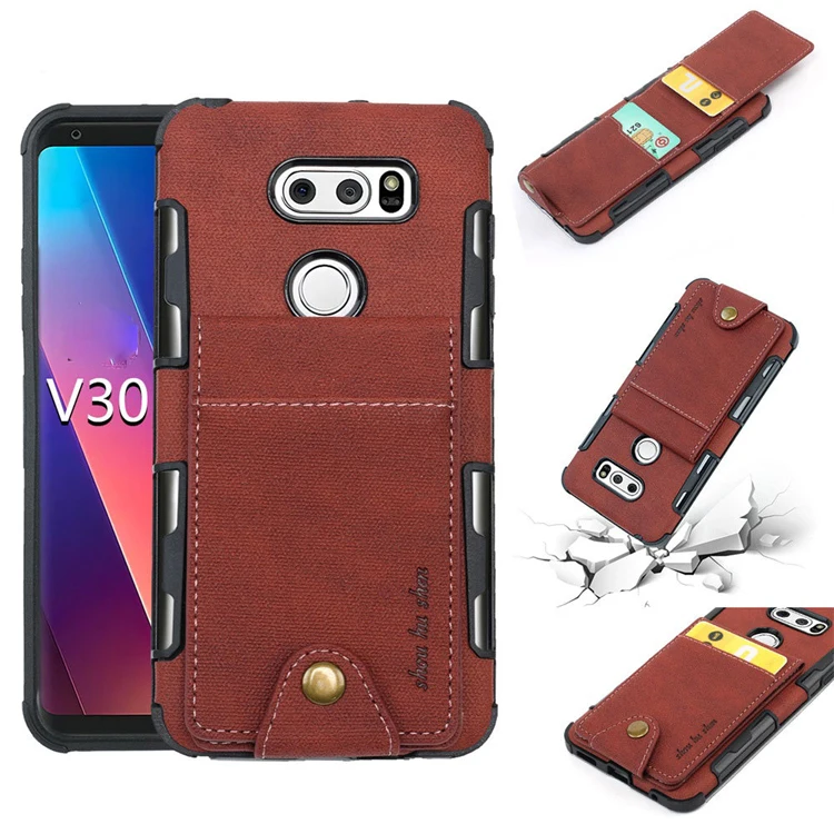 Sewing Style Oxford Cloth Leather Wallet Credit Card Holder Mobile Phone Back Cover Case for LG V30 Soft TPU Cell Phone Case
Sewing Style Oxford Cloth Leather Wallet Credit Card Holder Mobile Phone Back Cover Case for LG V30 Soft TPU Cell Phone Case
