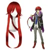 cheap Long Straight red Kamigami no Asobi-Loki Laevatein Red Synthetic Anime Cosplay Wig