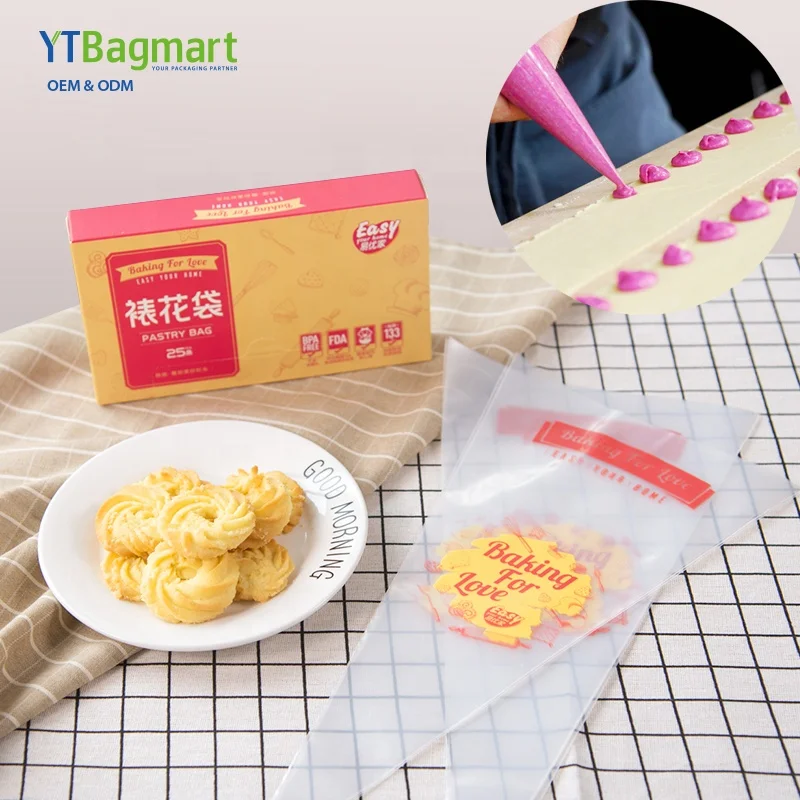 Nice Quality Thicken Plastic Icing Piping Bags Disposable Custom Printed Pastry Bags
Nice Quality Thicken Plastic Icing Piping Bags Disposable Custom Printed Pastry Bags