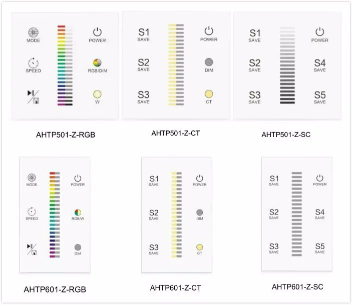 zigbee wireless control dimmable touch electrical wall switches for us - ANKUX.COM