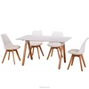 High quality white base dining table room furniture dining set modern