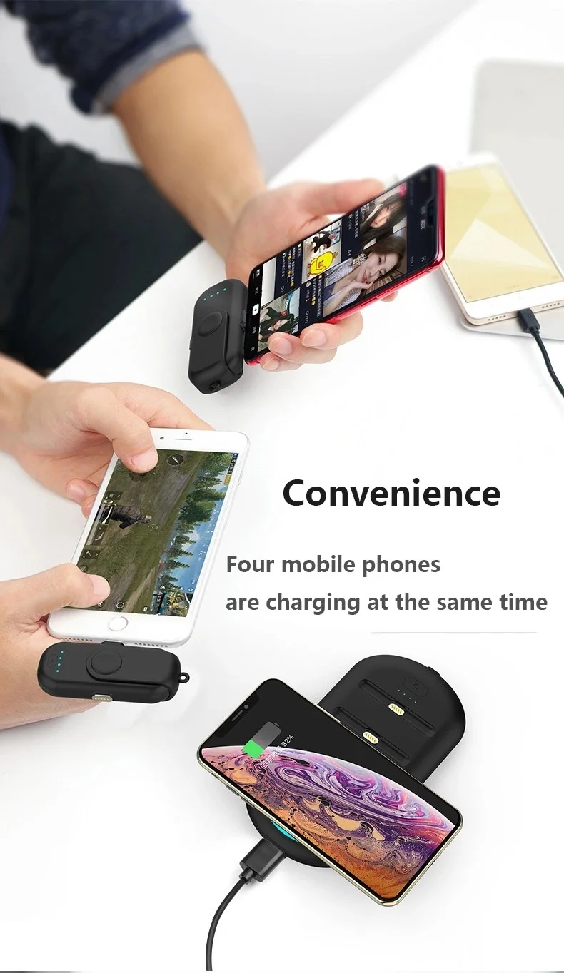 innovative products 2020 electronics finger portable charger Magnetic Power Bank - ANKUX.COM