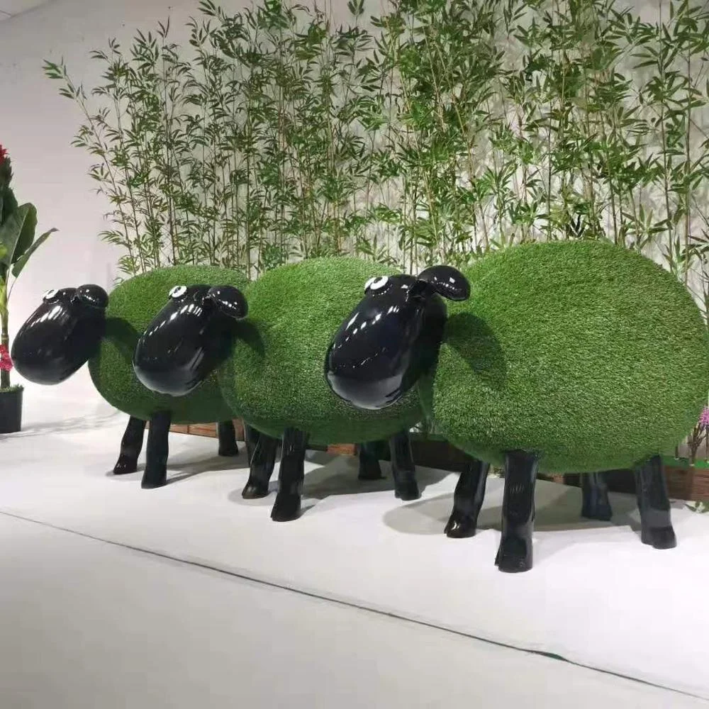 Factory Custom Home Decoration Resin Shaun The Sheep Sculpture