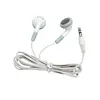 White cheap airline disposable earphone for airplanes,cheapest earphone