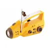 Multifunction radio hand crank dynamo power rechargeable lantern led solar flashlight