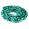 TB0438 Faceted Turquoise Beads,Green Turquoise Faceted Round Beads