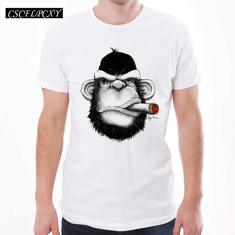 New-Arrivals-Men-T-Shirt-Fashion-Cigar-Monkey-Printed-t-Shirt-Short-Sleeve-O-Neck-Tops.jpg_640x640