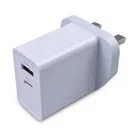 PD Quick Charging Smart Charger 2 USB dual Port Mobile Phone EU US UK Plug Travel 30W Wall Charger