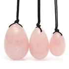 Wholesale Natural massage stone Crystal Rose quartz Jade Yoni Eggs For Vaginal Exercise