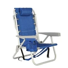 lightweight portable folding portable backpack beach chair with cooler pouch storage pouch