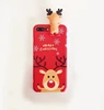 SIKAICASE Cute High Quality Christmas Gift Snow Man Elk 3D Silicone Case Protective Phone Case Phone Cover