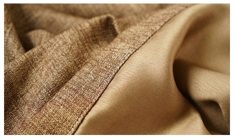 Linen blackout simple textile design for curtain wall system