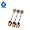 Metal Travel Souvenir Small Metal Gold Plated Spoon