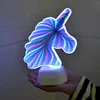 Amazing 3D Endless Unicorn Shape LED Infinity Mirror Lights