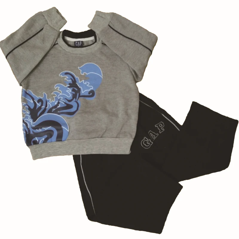 2015 autumn spring summer girls boys clothing sets baby children clothes long-sleeved cotton kids clothing sets 2pcs K-001