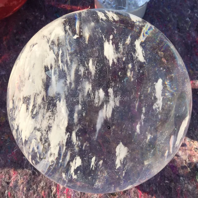 crystal sphere white smelting stone crystal ball for decoration