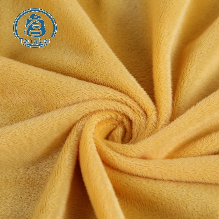 China manufacture tech fleece 100% polyester velvet fabric for leggings