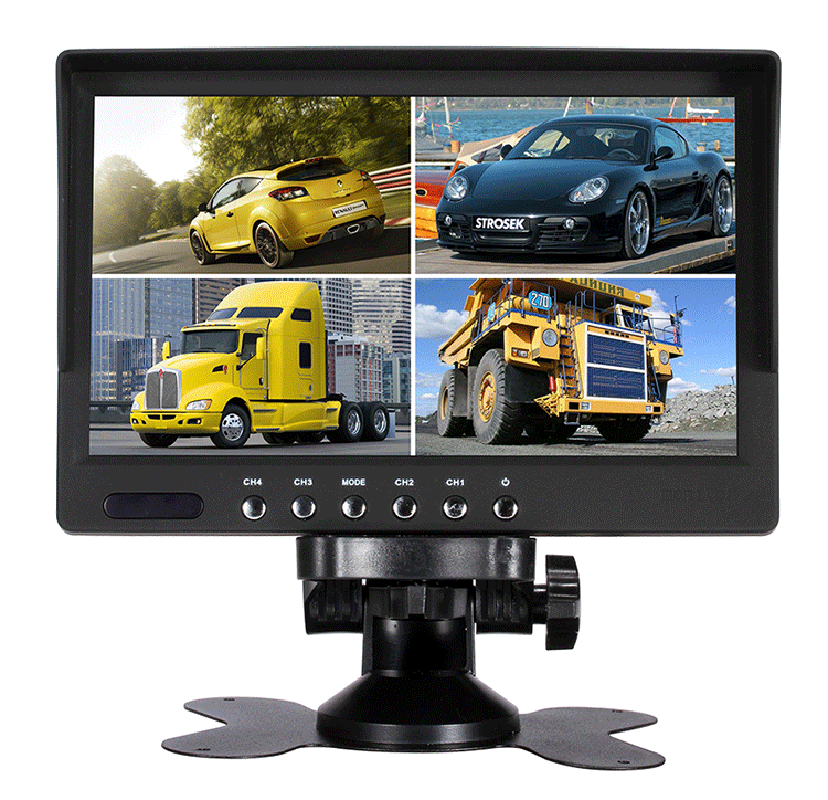 High Quality Tft Colour 12v 7 Inch Car Roof Mount Lcd Monitor With Tv