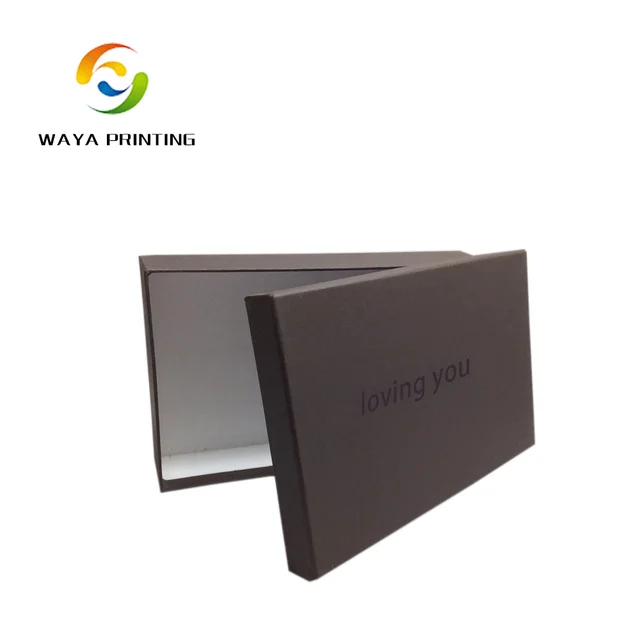 customized private logo matte printed black gift box