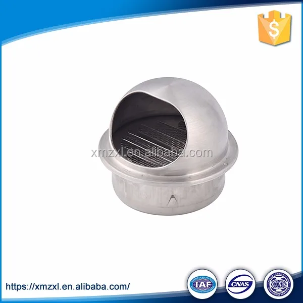 stainless steel round grille ducted air vent cap