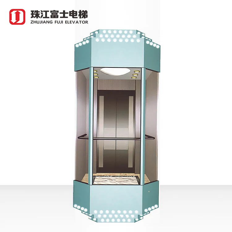 Fuji japan elevator glass elevator passenger elevator 5 person popular home lift