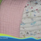 print muslin baby blanket 100% cotton pre-washed muslin swaddle blanket