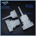 Hot selling 14mm plastic twist top cap fitment spout