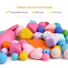 Wholesale Cheap Round BPA Free Silicone Beads For Teething Jewelry