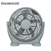 20 Inch (30cm) Plastic Electric Box Fan Air Circulator Fan in New Design with Banana Blades and Oscillation Louver