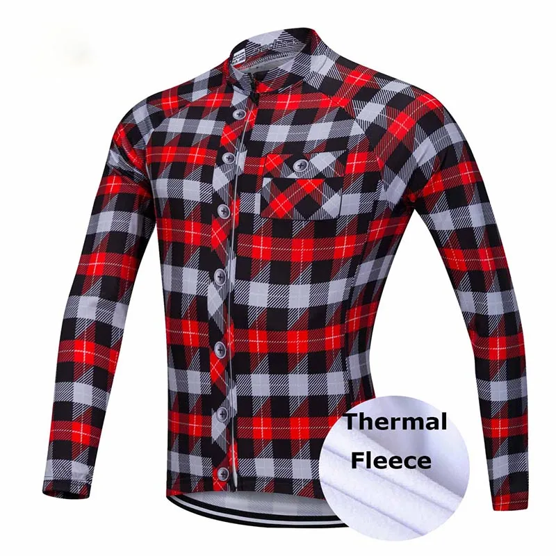 Wholesale Thermal Winter check warm fleece long sleeve MTB cycle clothing road bicycle cycling jersey
Wholesale Thermal Winter check warm fleece long sleeve MTB cycle clothing road bicycle cycling jersey