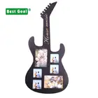Creative home decor guitar shape photo frame wooden picture frame