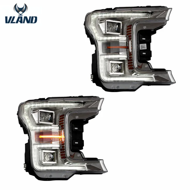 VLAND usine pour accessoire de voiture automatique pour RAPTOR F150 LED phare 2017 de RAPTOR F150 lumière principale avec mobile clignotant