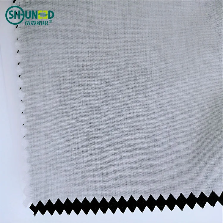 Plain Pocketing Interlining Fabric Rolls for Jeans 45s*45s Garment Accessories Wholesale Polyester Cotton China Dryer Fabric