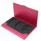 Sliding Business Name Card /aluminium business card holder/pocket card holder