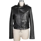 High Quality Custom cheap classical Leather Jacket Black Women Soft Shell luxury leather jacket